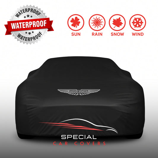 Aston Martin outdoor car cover with logo – waterproof and lightweight