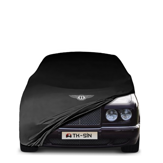 Bentley Arnage 1 (1998–2002) fitted with a bespoke indoor car cover in a UK garage