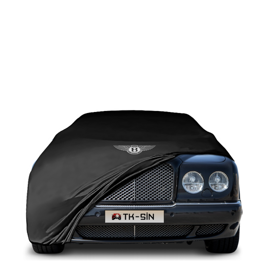 Bentley Arnage R (2002–2005) fitted with a bespoke indoor car cover in a UK garage