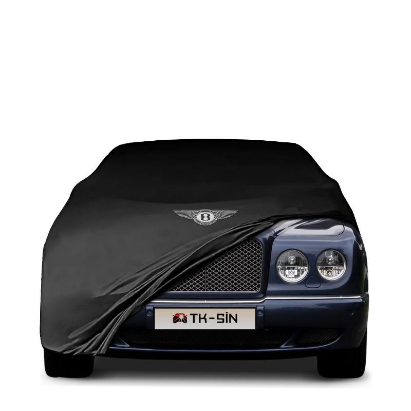 Bentley Arnage T (2002–2009) fitted with a bespoke indoor car cover in a UK garage