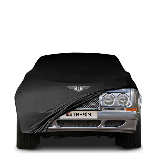 Bentley Azure (1995–2005) fitted with a bespoke indoor car cover in a UK garage