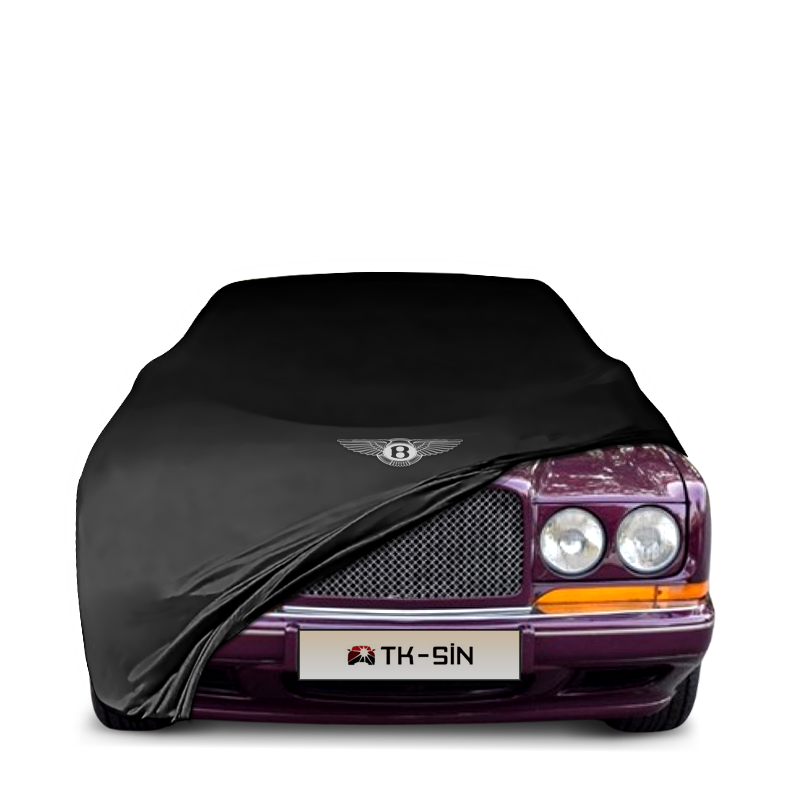 Bentley Continental (1984–1995) fitted with a bespoke indoor car cover in a UK garage