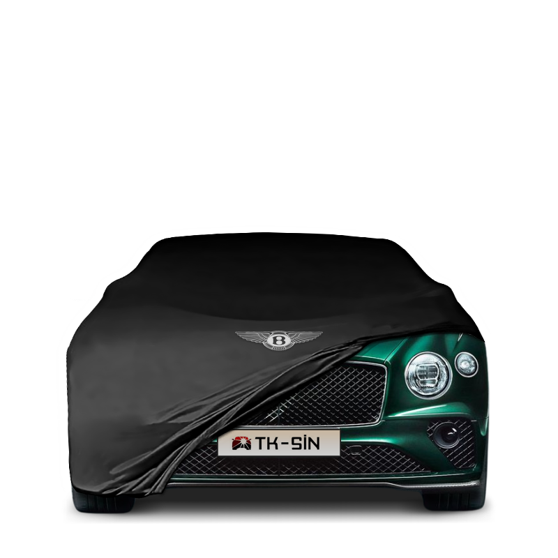 Bentley Continental GT (2018–present) fitted with a bespoke indoor car cover in a UK garage