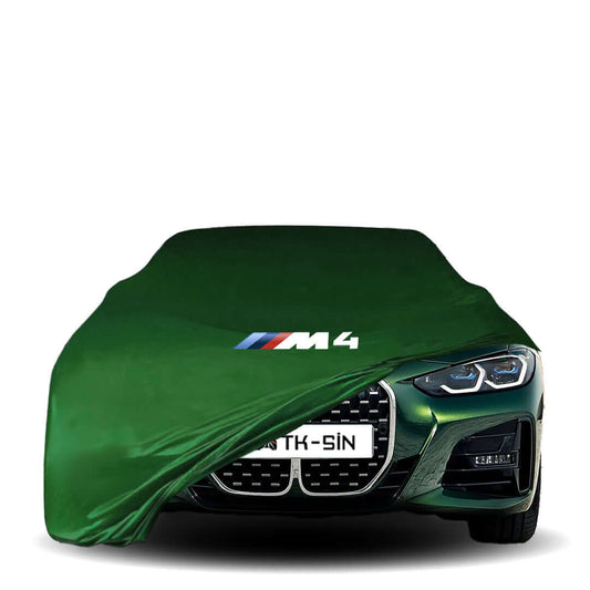BMW M4 G22 G23 4 Series tailored indoor car cover with logo, 2020-present