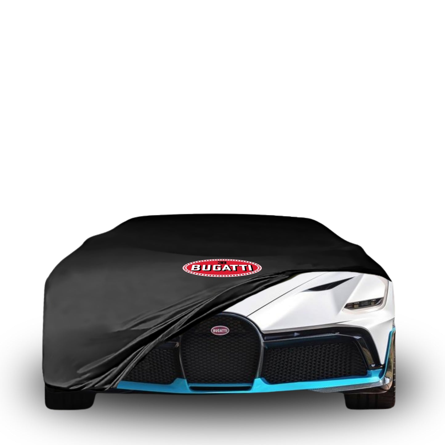 Indoor car cover for Bugatti Divo (2019–2021) with Bugatti logo